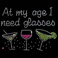 Rhinestone Wine Glass